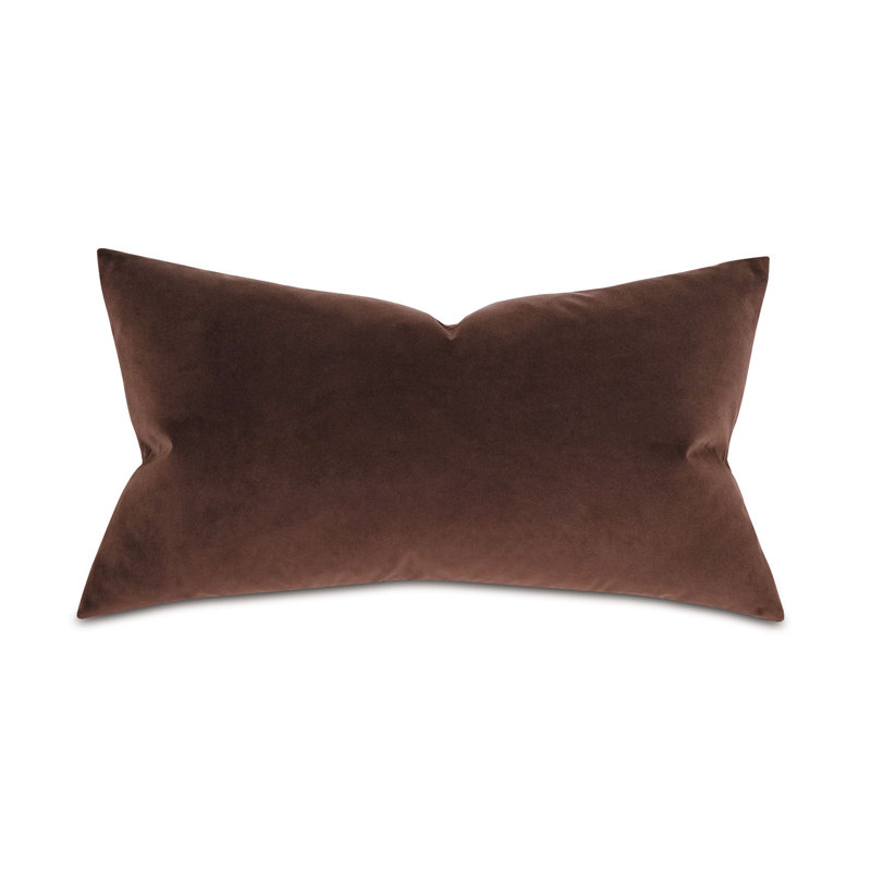 Housse et insert de coussin décoratif en velours Uma, Dark Brown