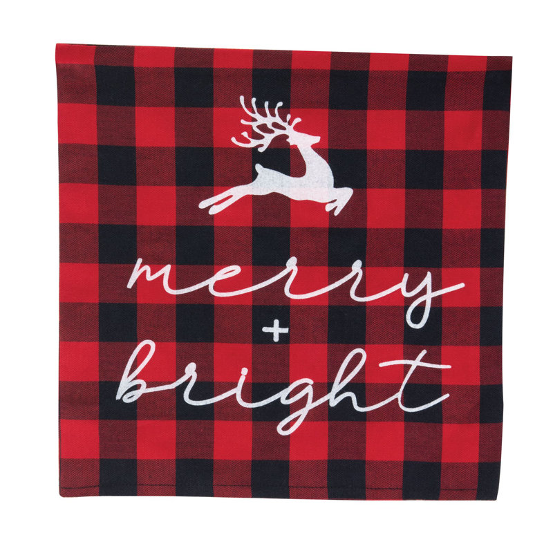 Plaid Fabric Throw Pillow