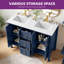 Meuble-lavabo double 47 po avec plateau en pierre reconstituée, lavabo en céramique 47 po-1868457091