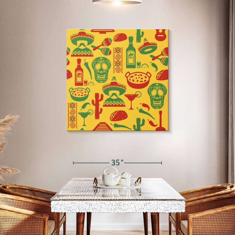 Kerner Mexican Icons, 39" H x 39" W