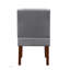 Ensemble de 2 chaises d'appoint en tissu avec table ronde en bois, fauteuil de coiffeuse décoratif pour bureau de chambre à coucher, chaise d'appoint en coin
