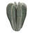 16" Green Ceramic Tulip Table Vase
