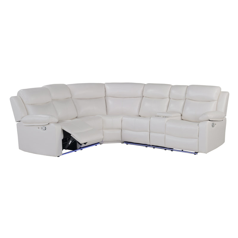 U6026 White Sectional, Right Hand Facing