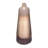 Tall Cylinder Glass Vase with Tapered Neck and Gold Metal Accent Ring Featuring Glam Style and Translucent Speckled Body Design for Decorative Display and Modern Interior Styling.-404552318