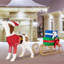 Boîte de Noël et traîneau pour chien