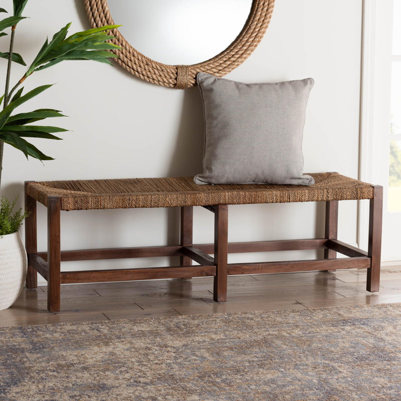 Banc en bois massif Dannilynn