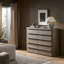 Primrose 10 Drawer Dresser-Natural Flat Oak Veneer