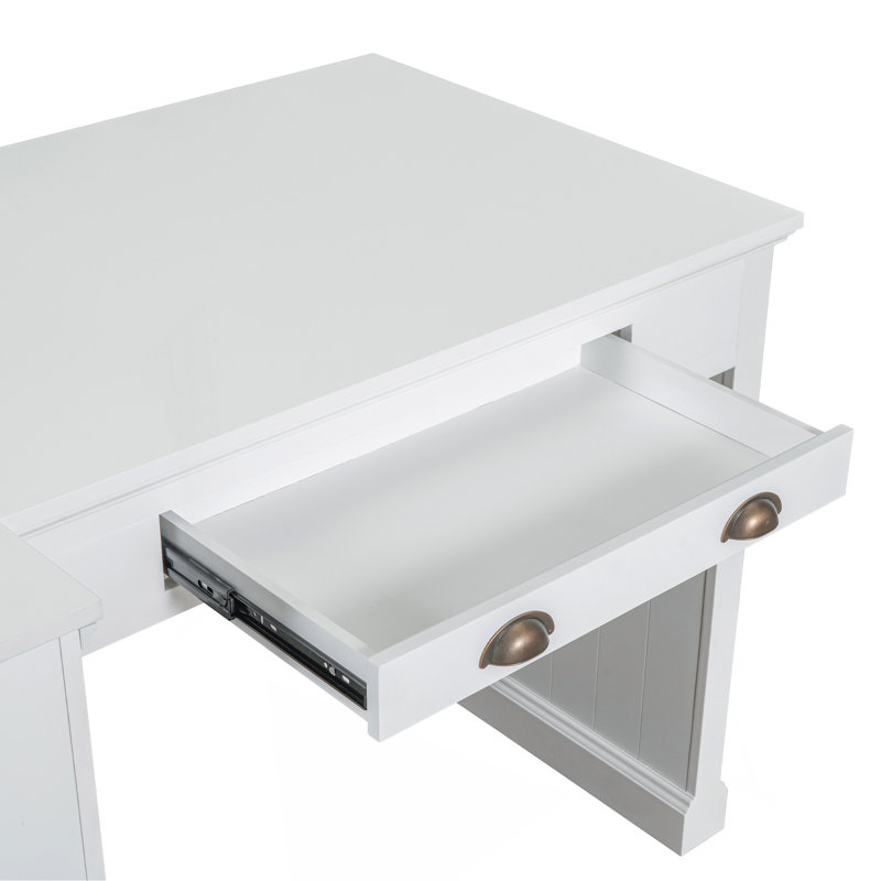 Bibliothèque de 83,4 po de hauteur avec bureau d'écriture avec bureau, poste de travail avec tablette de rangement, bibliothèque de rangement avec tablettes ouvertes et éclairage DEL