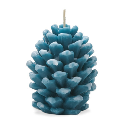 Frosted Pine Cone Candle