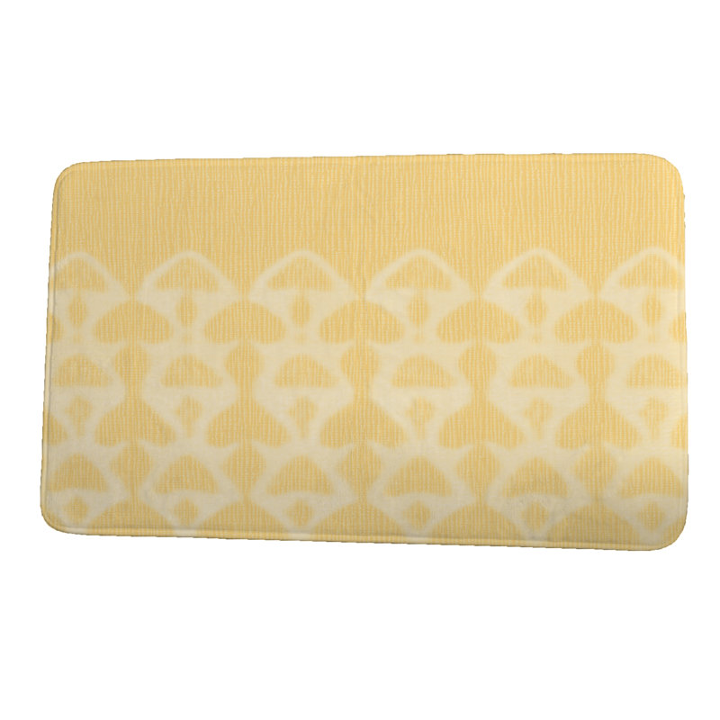 Tapis de bain Gillsville, l 17 po x L 24 po, Jaune
