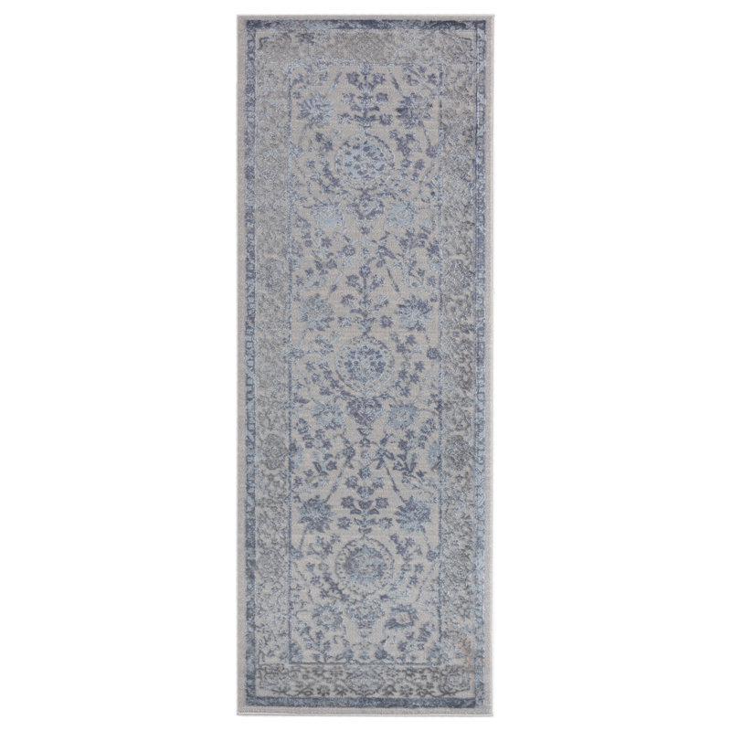 Tapis gris Askov, Tapis de couloir 2 pi 7 po x 7 pi 2 po