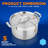 NutriChef 5 Quarts Stainless Steel Stock Pot