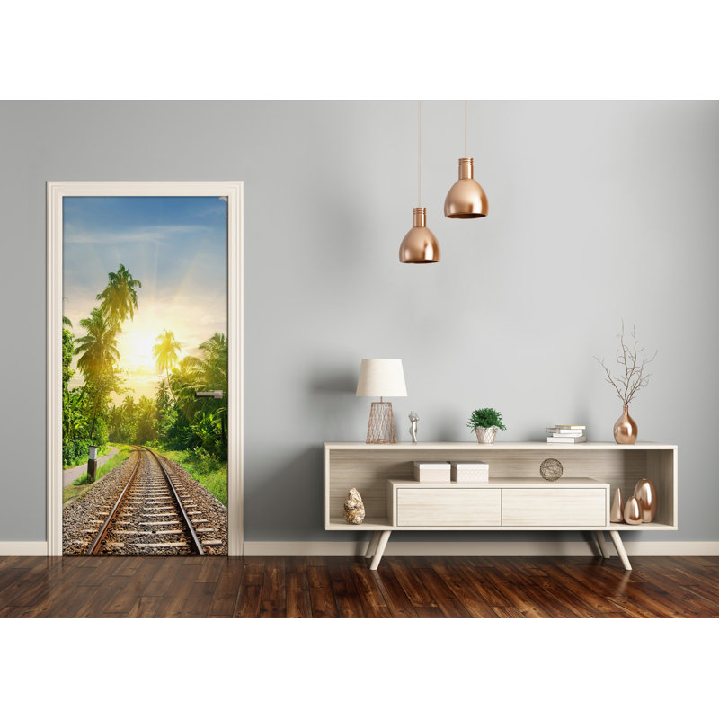 Rails Door Decal, 205cm H x 85cm W