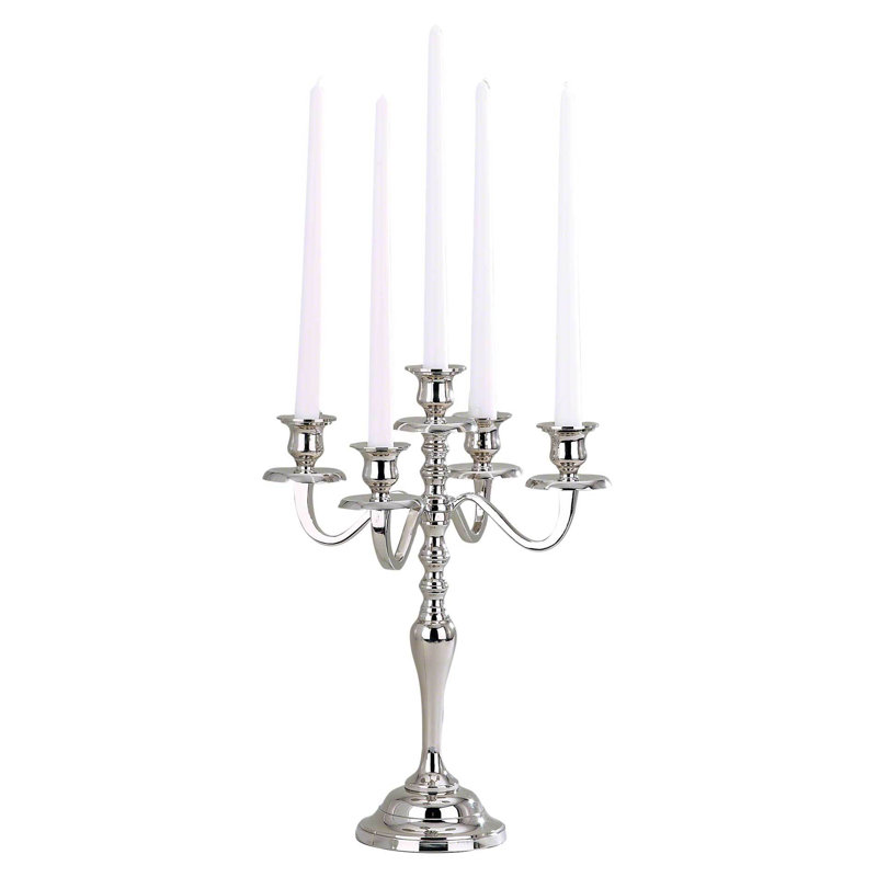 18'' H Aluminum Candelabra