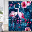 Aquarelle de flamants roses sans soudure avec 12 crochets-1636735458