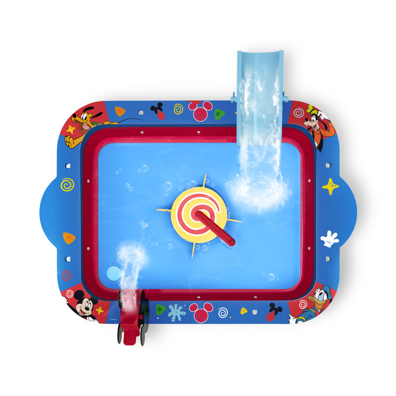 Disney Mickey Mouse Water Activity Table By Delta Children - Collapsible & Portable - Ideal For Travel, Blue
