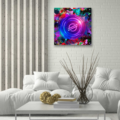 'XLM Stellar Crypto,' Acrylic Glass Wall Art