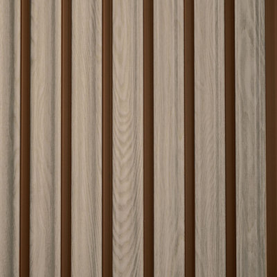 Fluted Polystyrene Glue-up Wood Slat Walls