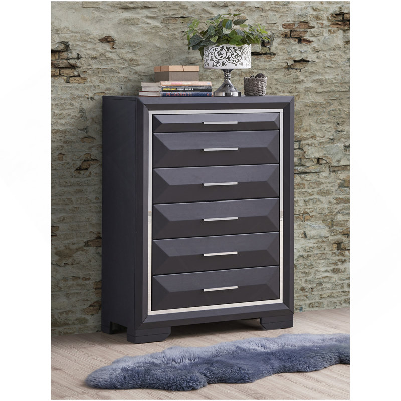 Coffre de rangement G01600-CH, noir