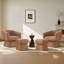 Fauteuil d'appoint pivotant à 360 ° avec repose-pieds en terre cuite Comfy-130133098