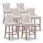 Tabouret de bar rembourré en velours avec dossier capitonné-102830872-108418882-113494539