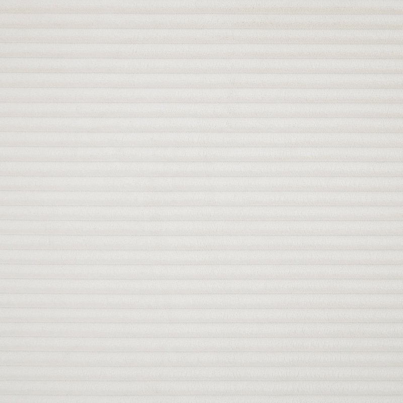 Causeuse en velours côtelé à accoudoirs carrés 54,5 po Yancheva, H 36,5 po x l 54,5 po x P 34 po, Beige