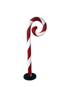 Small Swirl Candy Cane Over Sized Statue