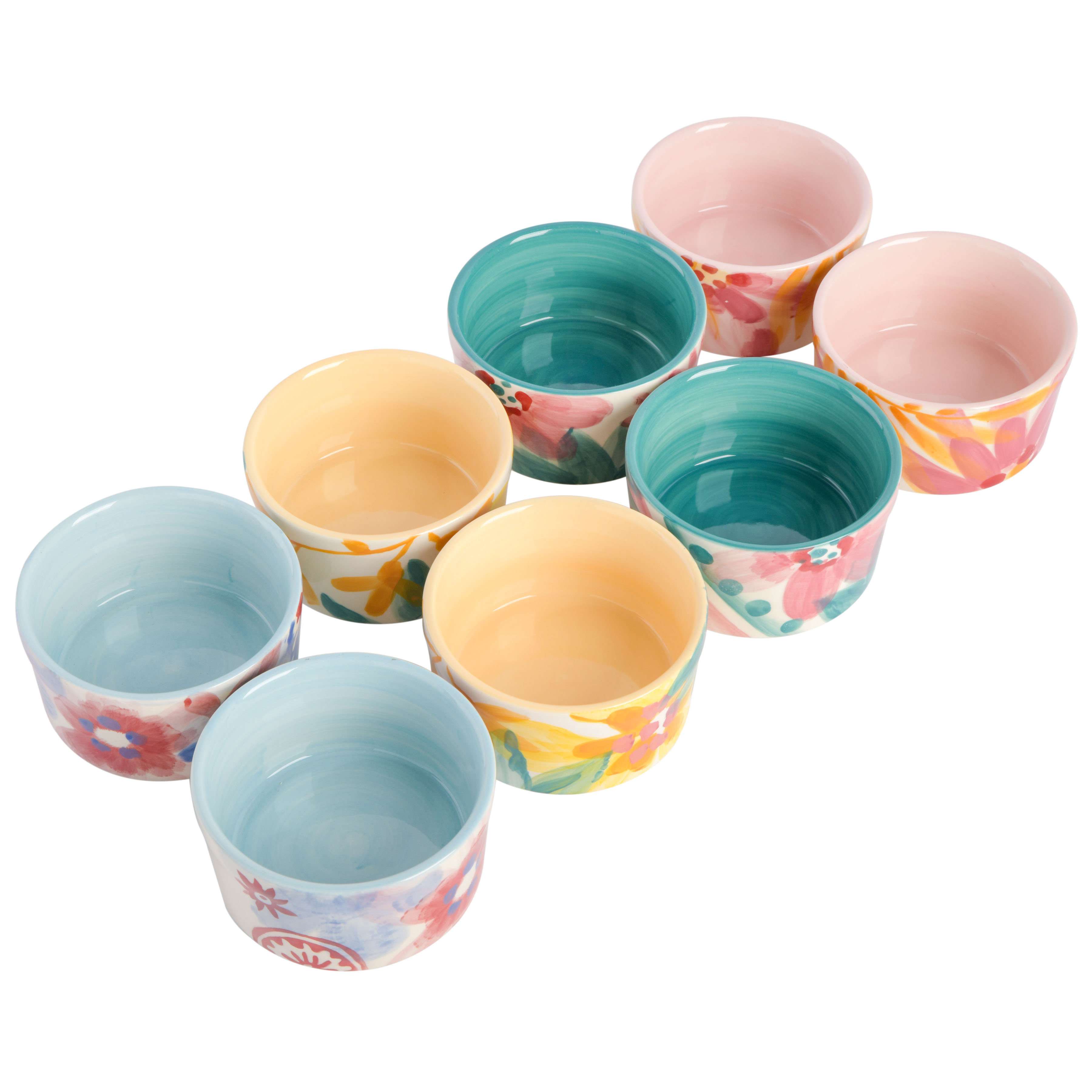 Spice by Tia Mowry Goji Blossom 2-Piece Hand-Painted Ceramic Bakeware
