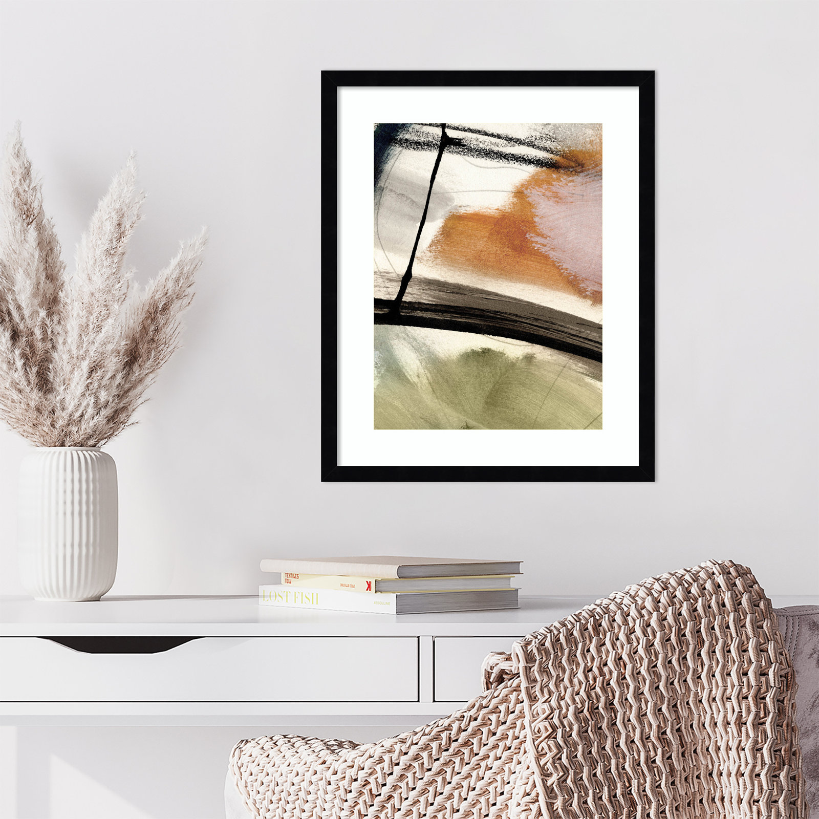 Light No 2 by Dan Hobday Wood Framed Wall Art Print, Black, 21" H x 17" W