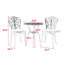 Ensemble de mobilier d'extérieur en fonte d'aluminium 3 pièces Best Choice Products, finition noire résistante à la rouille