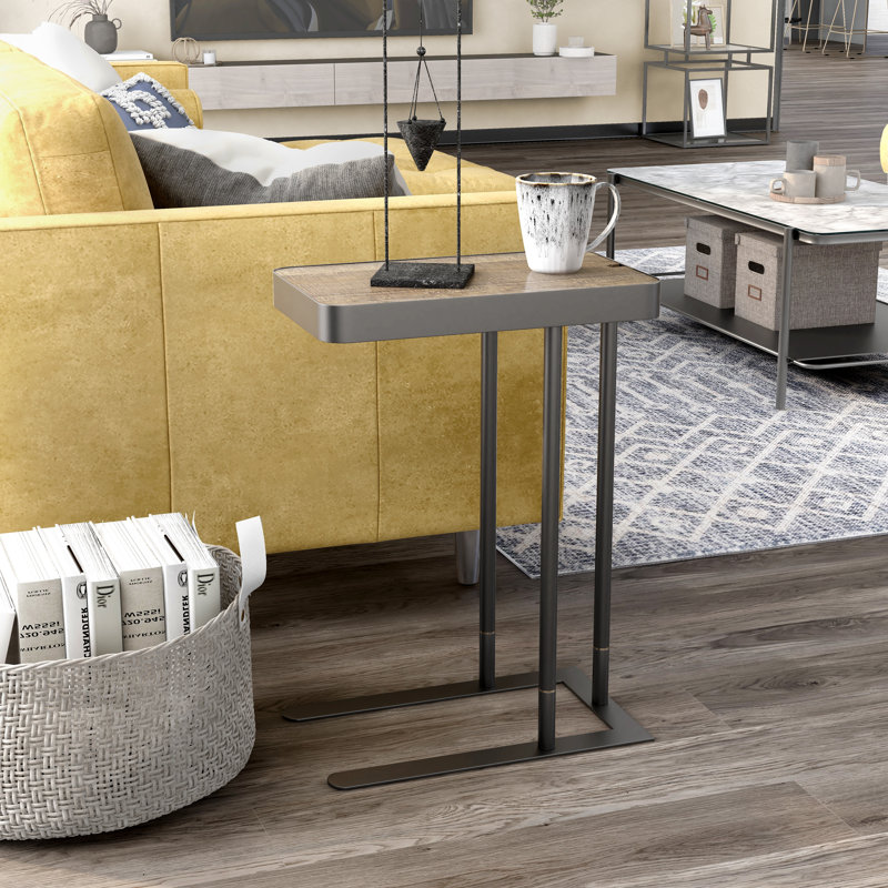 End Table, Rustic Oak