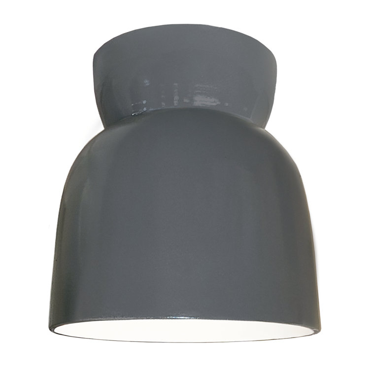 Mira Single Light Ceramic LED Semi Flush Mount
