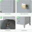 Lavabo de salle de bain, 20 po, gris. Armoire avec porte et rangement. Et céramique. Assemblage requis pour l'eau. Options de rangement pratiques de 20 po. Tableau-435017126