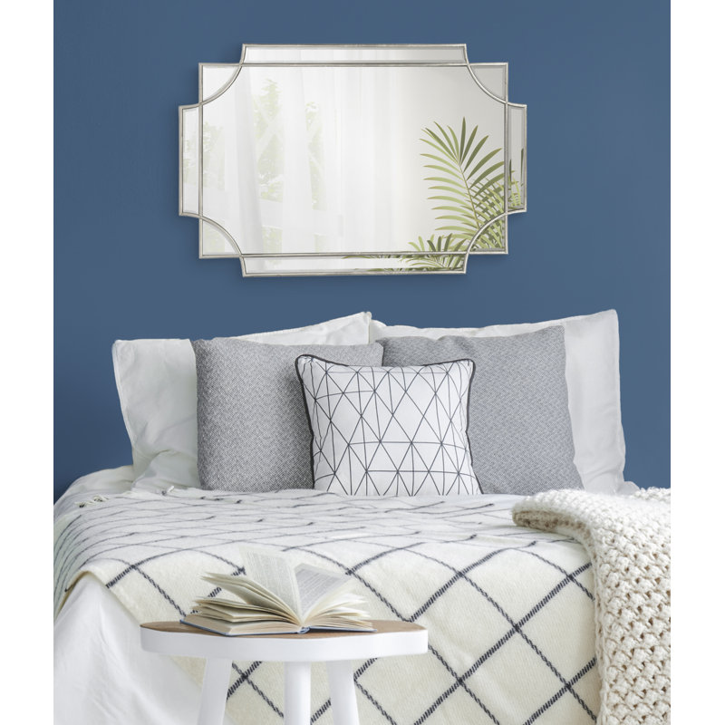 Ocilla Flat Mirror, Silver, 36" x 24"
