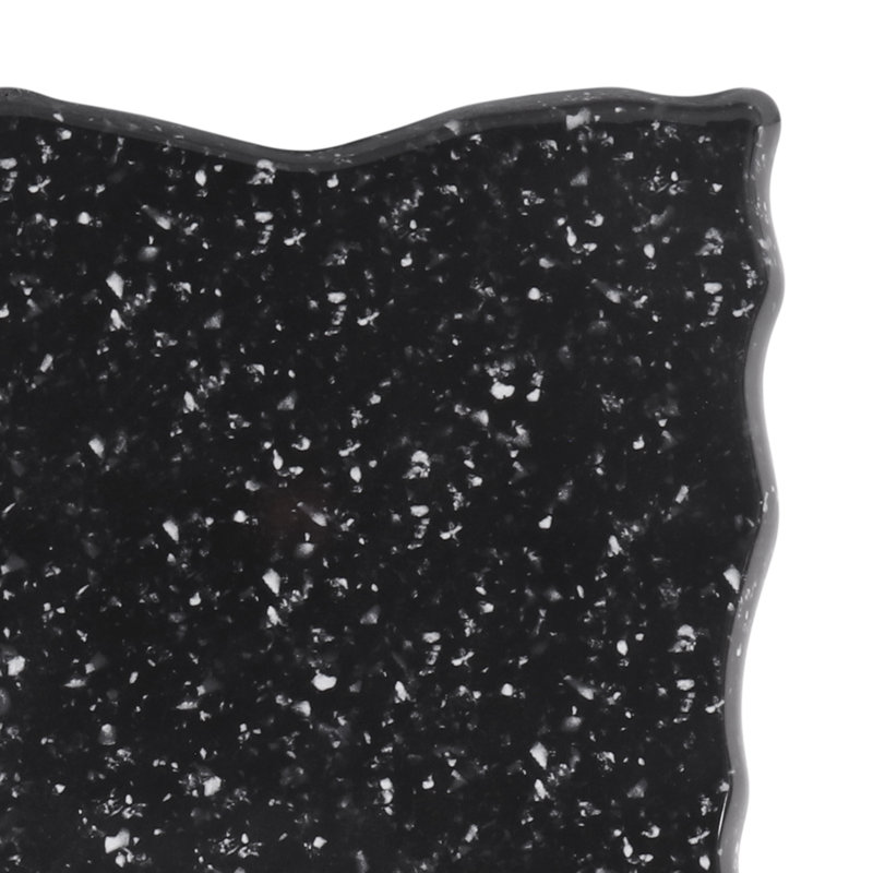 Elite Global Solutions Fo Granite Melamine Divided Serving Dish, Black Granite