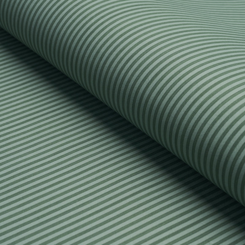 Edwin Stripe Narrow Wallpaper, Dark Green