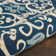 Machine-Woven Stain Resistant Floral Area Rug
