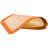 Silpat Premium Non-Stick Silicone Petite Jelly Roll Baking Mat, 8"x11.5", Orange