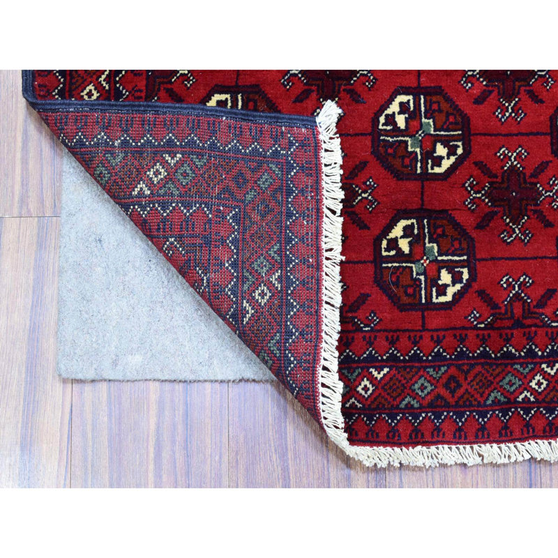 Tapis unique en laine noué à la main 2 pi 7 po x 3 pi 10 po nouvel âge Stelu