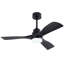 Ventilateurs de plafond avec lumières et télécommande, ventilateur de plafond noir pour patio avec lumière 3 pales ventilateur de plafond moderne réversible silencieux DC, ventilateur de plafond pour Farmhoue