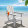 Plastic/Resin Folding Adjustable Back Adirondack Chair with Cup Holder