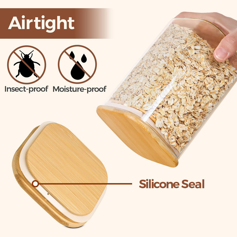 Ensemble de 3 contenants en verre Spaghetti, 85 oz.