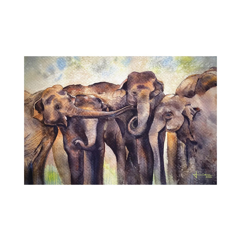 Gathering by Liam Kumawat - Wrapped Canvas Print, 20.32 cm H x 30.48 cm W