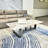 55" Wide Rectangular Coffee Table, Grey-1652749698