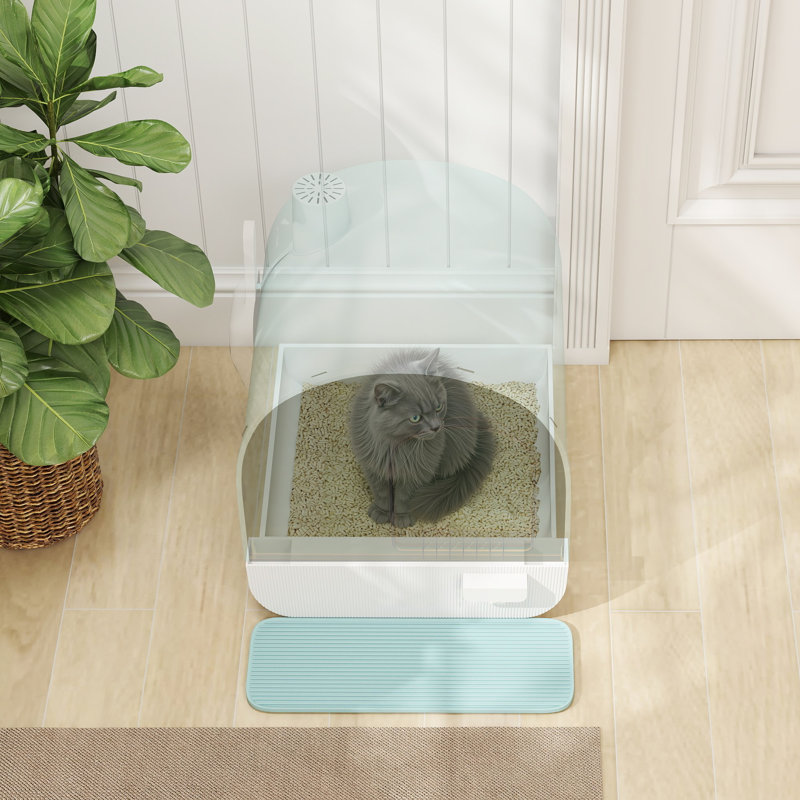 Plastic Litter Box Enclosure with Scoop