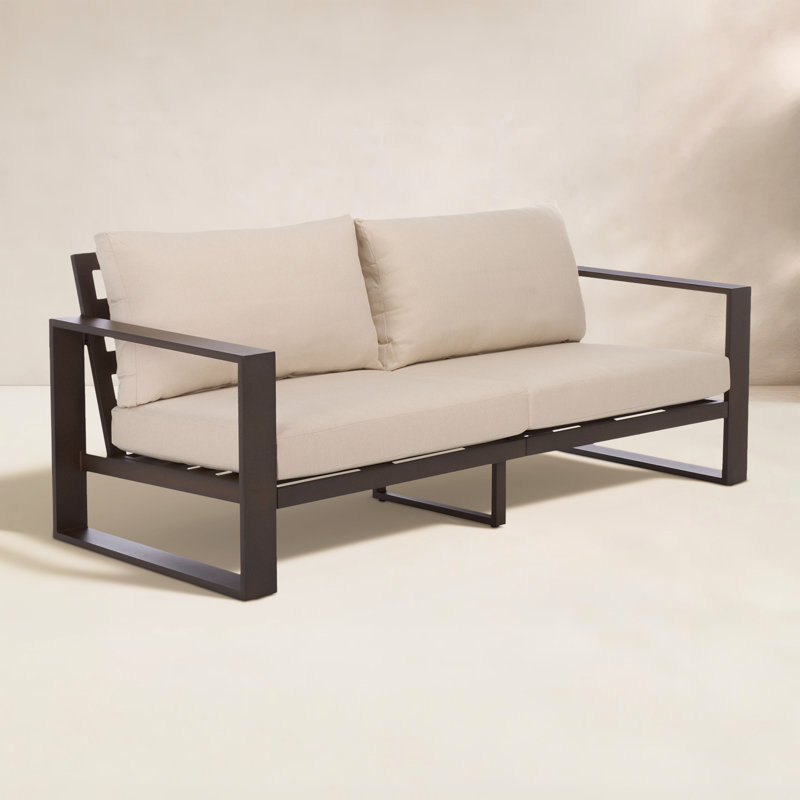 Dwyer Fash Aluminum Sofa, Brown