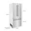ZLINE 36 po 19,6 pi³ Réfrigérateur à congélateur inférieur avec distributeur d'eau et machine à glaçons à porte française-88068674