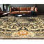 High-Quality Hand-Knotted Black Area Rug