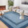 Washable Modern Rugs for Bedroom Imitation Braided Soft Geometric Area Rug Non Slip Stain Resistant Carpet
