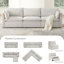 Canapé modulaire 3 pièces Greylan-1870342948